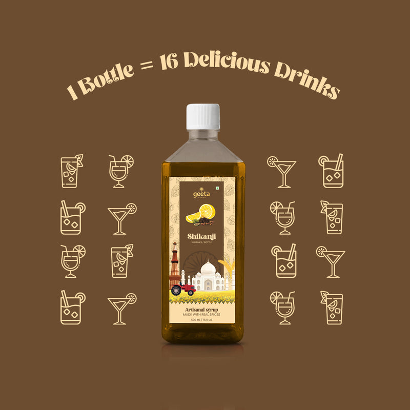 Discover the Authentic Taste of Geeta Syrup's Shikanji Flavor
