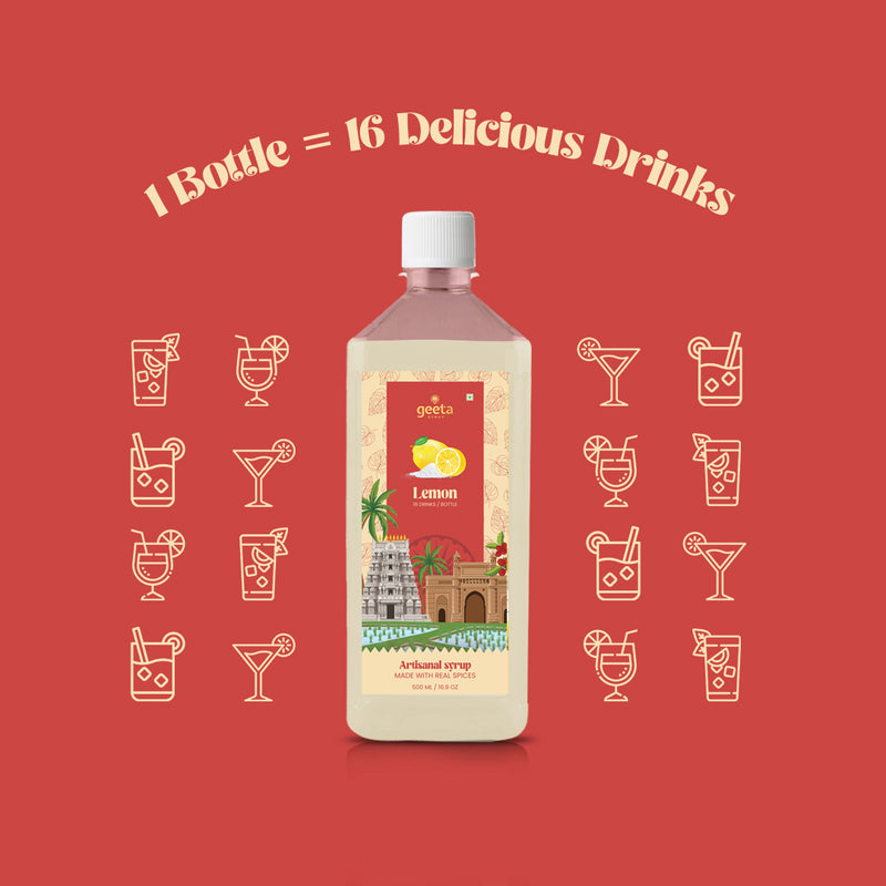 Discover the Zesty Delight of Geeta Syrup's Lemon Flavor